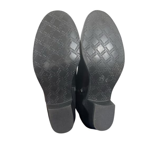 Vionic Millie Black Leather Ankle Boots Size 7.5 Orthotic Comfort Zip Booties - Picture 6 of 10